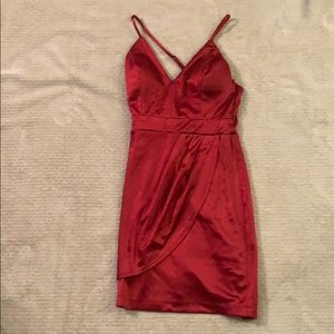 Cute silk red dress